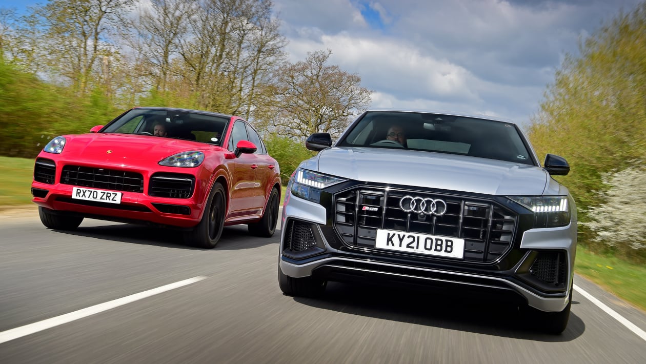 Audi SQ8 vs Porsche Cayenne Coupe GTS Auto Express